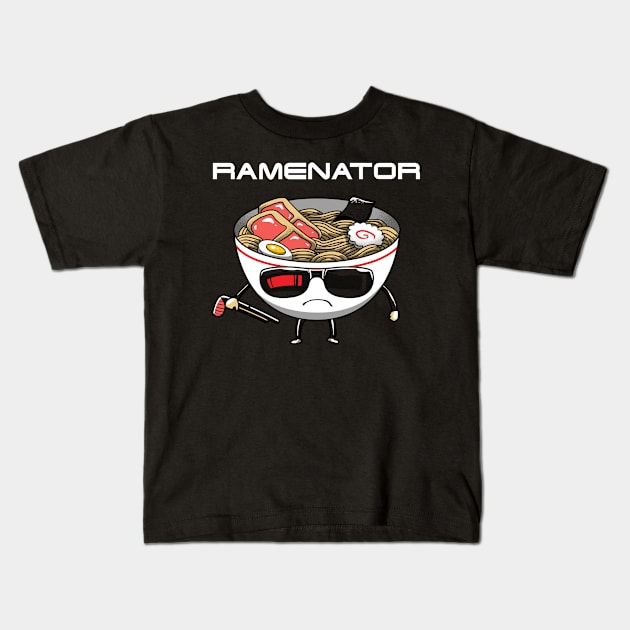 Ramenator Kids T-Shirt by Vincent Trinidad Art